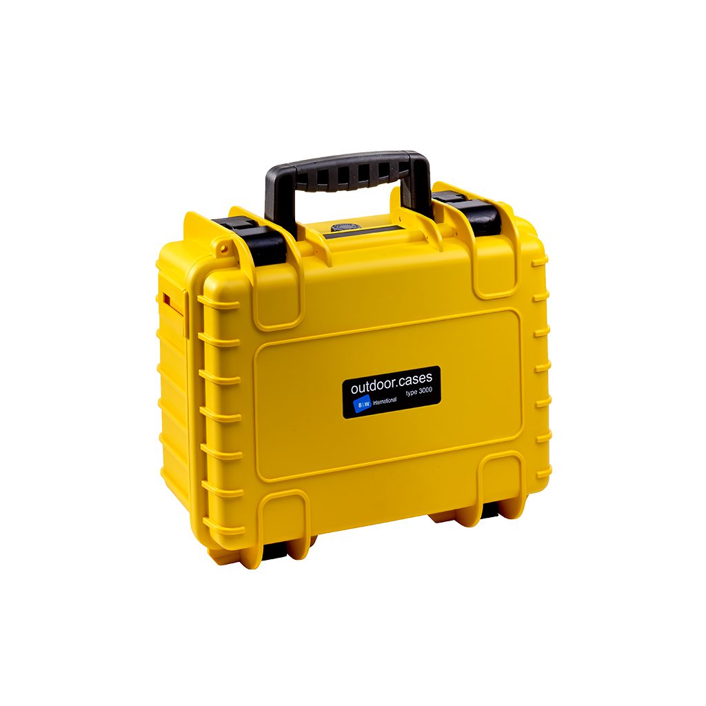 B&W Outdoor Type 3000 Case Empty (Yellow) - Protechnic Ltd