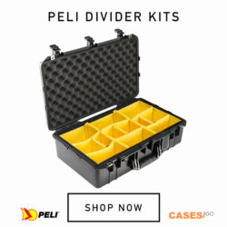 Peli Case with Yellow Divider Kit